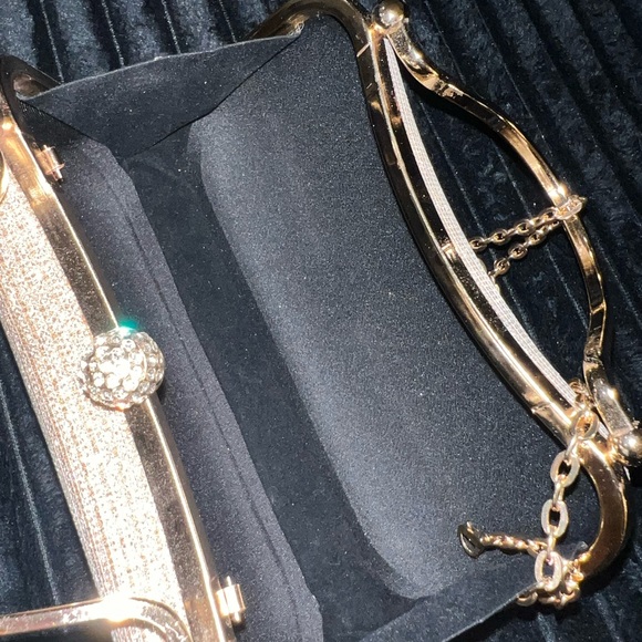 Elegant Gold and blush Evening Clutch - Picture 2 of 2